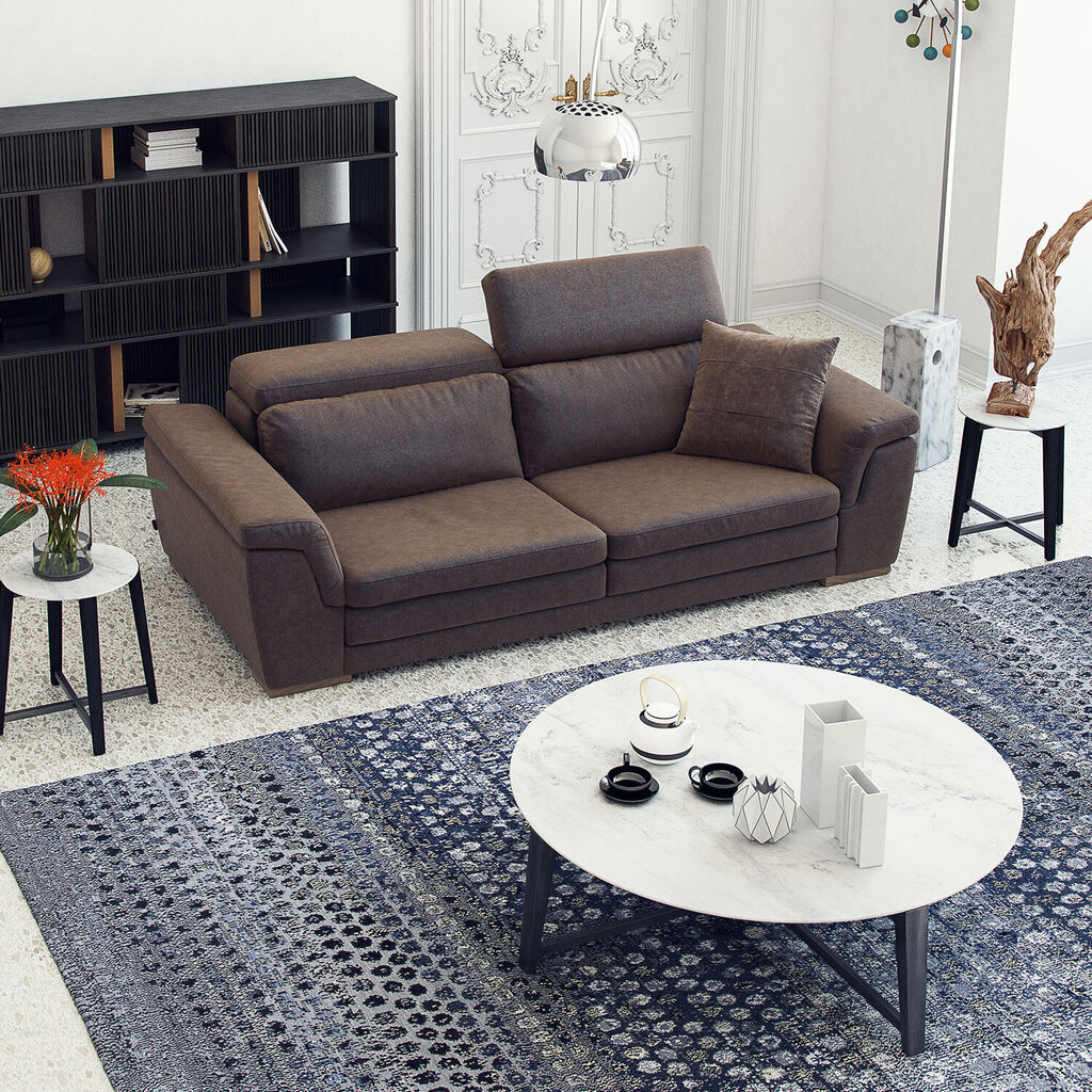 Trivietė sofa Kalune Design Mardini, pilka kaina ir informacija | Sofos | pigu.lt