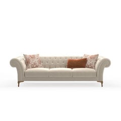Трехместный диван Kalune Design Bianca, бежевый цена и информация | Диваны | pigu.lt