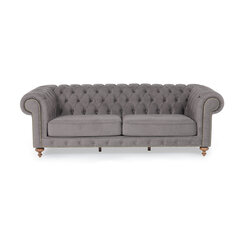 Trivietė sofa Kalune Design London, pilka kaina ir informacija | Sofos | pigu.lt