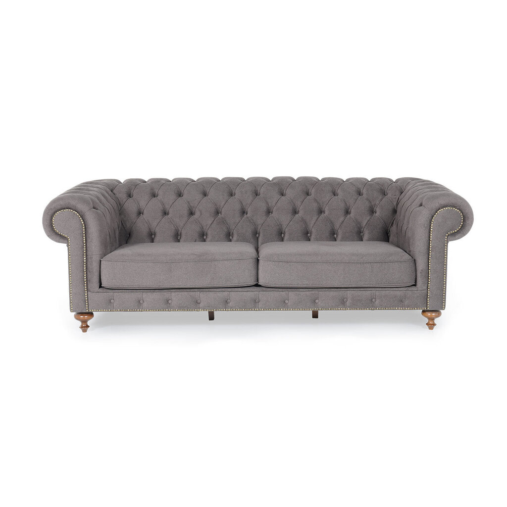 Trivietė sofa Kalune Design London, pilka kaina ir informacija | Sofos | pigu.lt