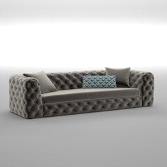 Трехместный диван Kalune Design Zeus, серый цена и информация | Диваны | pigu.lt