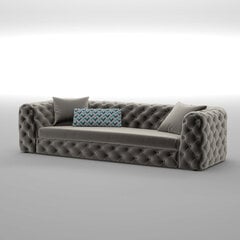Трехместный диван Kalune Design Zeus, серый цена и информация | Диваны | pigu.lt
