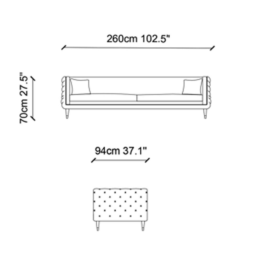 Keturvietė sofa Kalune Design Olympus, smėlio spalvos kaina ir informacija | Sofos | pigu.lt