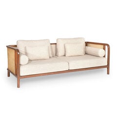 Keturvietė sofa Kalune Design Peanut, smėlio spalvos kaina ir informacija | Sofos | pigu.lt