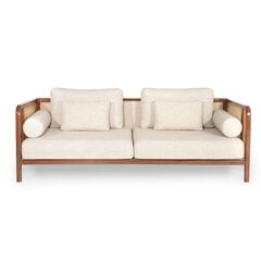 Keturvietė sofa Kalune Design Peanut, smėlio spalvos kaina ir informacija | Sofos | pigu.lt