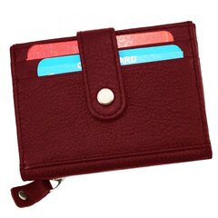Piniginė - kortelių dėklas Genuine Leather CC114MER kaina ir informacija | Piniginės, kortelių dėklai moterims | pigu.lt