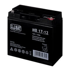 Свинцово-кислотный аккумулятор MPL megaBAT MB 17-12 Батарея ИБП VRLA AGM, необслуживаемый 12 В 17 Ач, черный цена и информация | Аккумуляторы | pigu.lt
