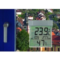 Цифровой уличный термометр-гигрометр TFA VISION, крепится на окно цена и информация | Метеорологические станции, термометры | pigu.lt