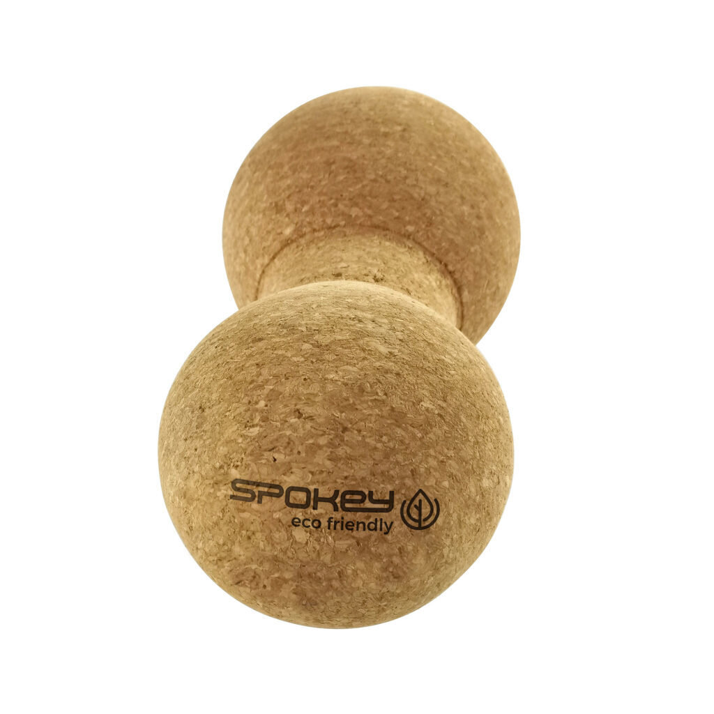 Masažinis kamuoliukas Spokey Double Oak, 16 cm kaina ir informacija | Masažo reikmenys | pigu.lt