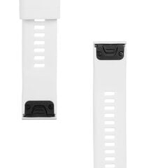 Tactical 431 Silicone Band for Garmin Fenix 5/6 QuickFit 22mm White цена и информация | Аксессуары для смарт-часов и браслетов | pigu.lt