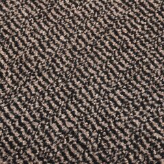 vidaXL Durų kilimėlis, tamsiai rudos spalvos, 90x150cm, dygsniuotas цена и информация | Придверные коврики | pigu.lt