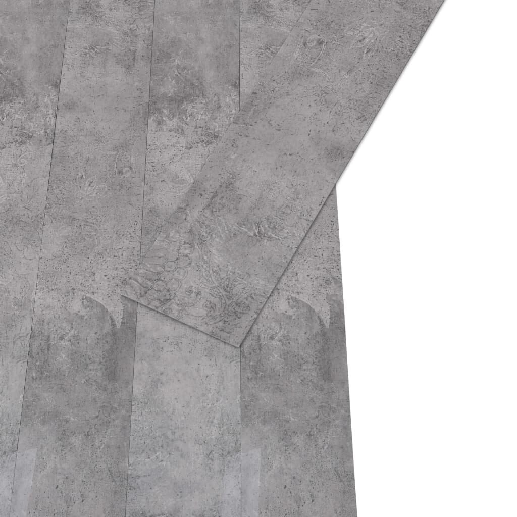 Grindų plokštės, betono rudos, PVC, 5,21m², 2mm kaina ir informacija | Laminuotos grindys | pigu.lt