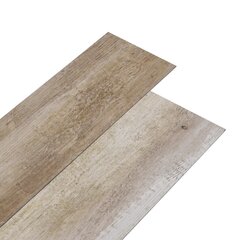 Grindų plokštės, baltintos medienos, PVC, 5,21m², 2mm kaina ir informacija | Laminuotos grindys | pigu.lt