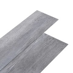 Grindų plokštės, matinės medienos pilkos, PVC, 5,21m², 2mm kaina ir informacija | Laminuotos grindys | pigu.lt