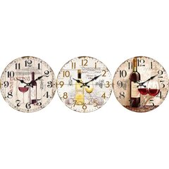 Sieninis laikrodis Vyno (3 vnt.) kaina ir informacija | Laikrodžiai | pigu.lt