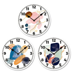 Sieninis laikrodis Abstraktus (3 vnt.) kaina ir informacija | Laikrodžiai | pigu.lt