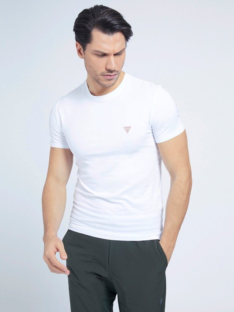 Marškinėliai vyrams Guess M1RI24-J1311, balti цена и информация | Vyriški marškinėliai | pigu.lt