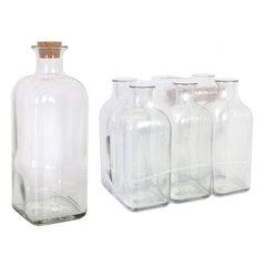 Stiklinis butelis La Mediterránea Stiklas Skaidrus (1 L) (1000 cc) kaina ir informacija | Taurės, puodeliai, ąsočiai | pigu.lt