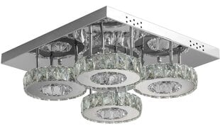 Lubinis LED šviestuvas su pultu Crystal Round 4 цена и информация | Потолочные светильники | pigu.lt