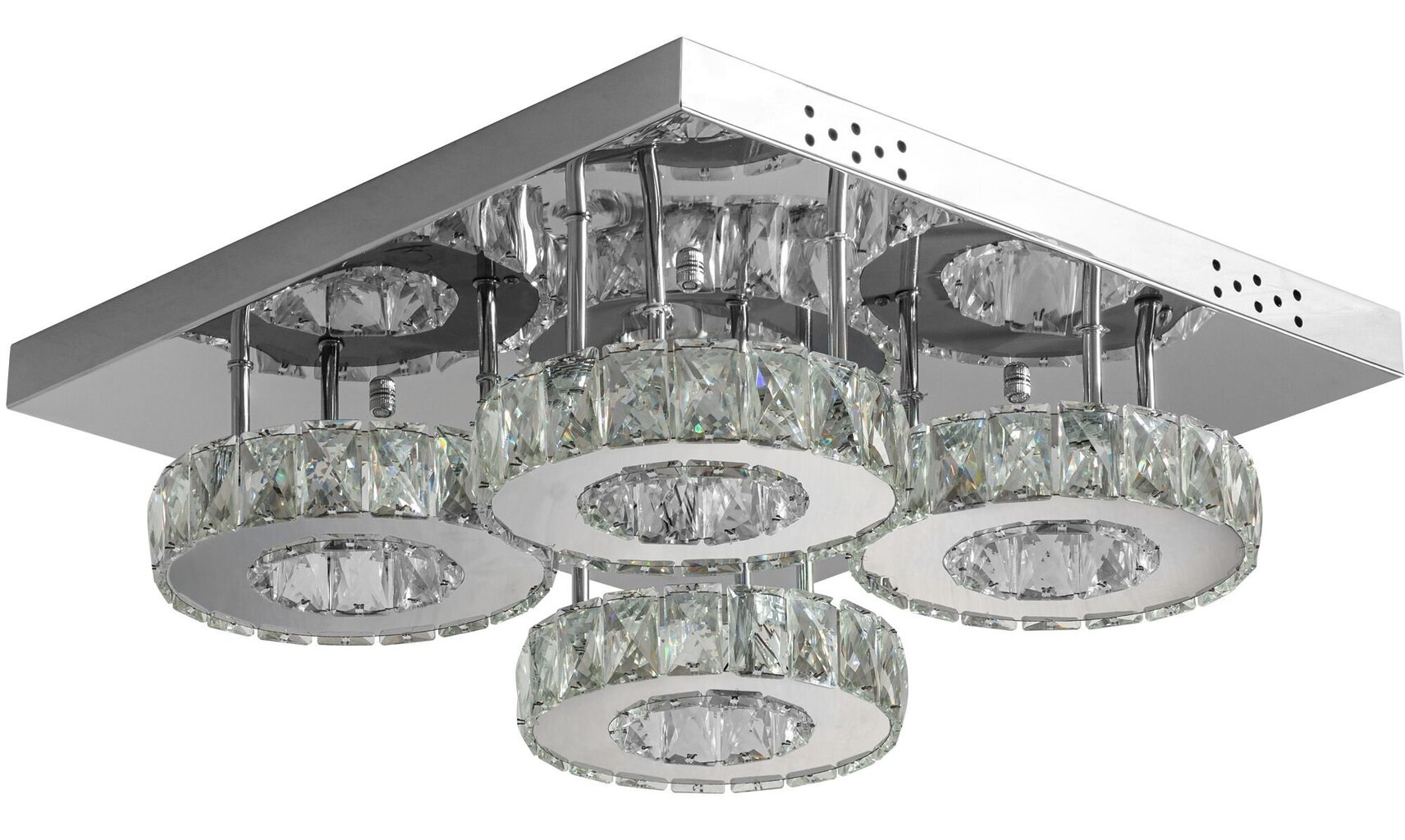 Lubinis LED šviestuvas su pultu Crystal Round 4 цена и информация | Lubiniai šviestuvai | pigu.lt
