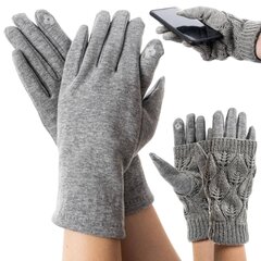 Сенсорные перчатки, серые цена и информация | Женские перчатки | pigu.lt