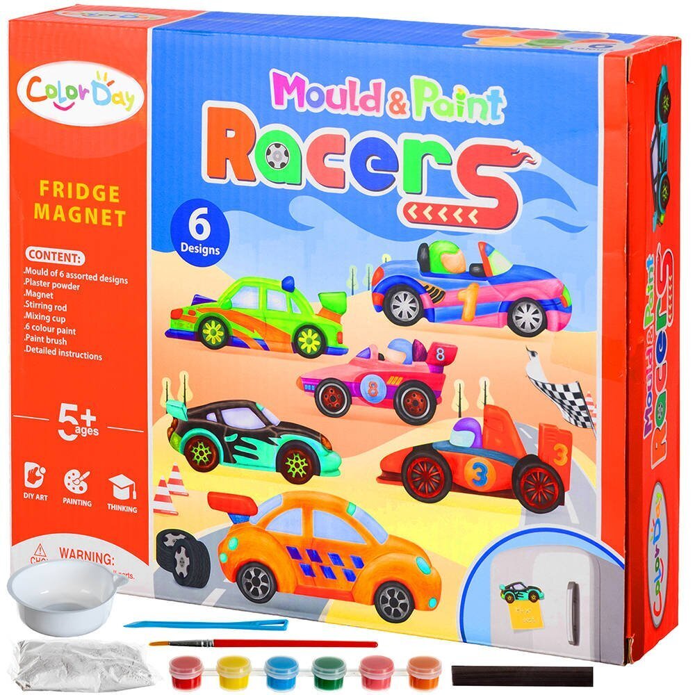 Magnetai – DIY – automobiliai цена и информация | Žaislai berniukams | pigu.lt
