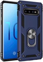 Atsparus smūgiams telefono dėklas Samsung Galaxy S10, mėlynas kaina ir informacija | Telefono dėklai | pigu.lt