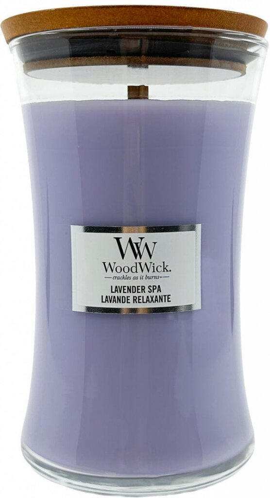 WoodWick kvapioji žvakė Lavender Spa, 609,5 g kaina ir informacija | Žvakės, Žvakidės | pigu.lt