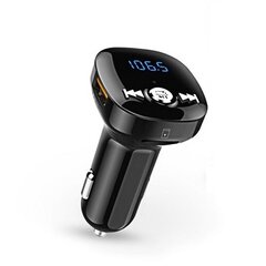 FM moduliatorius automobiliui BC40Q (QC 3.0, micro SD, laisvų rankų įranga) kaina ir informacija | FM moduliatoriai | pigu.lt