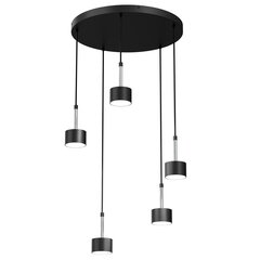 Milagro подвесной светильник Arena Black/Silver цена и информация | Люстры | pigu.lt