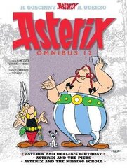 Asterix: Asterix Omnibus 12: Asterix and Obelix's Birthday, Asterix and The Picts, Asterix and The Missing Scroll kaina ir informacija | Knygos paaugliams ir jaunimui | pigu.lt