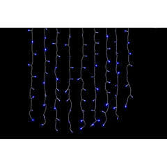 LED žibintai užuolaidoms DKD Home Decor Mėlyna PVC (200 x 1 x 200 cm) kaina ir informacija | Kalėdinės dekoracijos | pigu.lt
