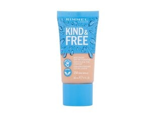 Makiažo pagrindas Rimmel London Kind y Free Skin Tint Foundation 150-Rose Vanilla, 30 ml kaina ir informacija | Makiažo pagrindai, pudros | pigu.lt