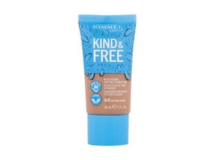 Makiažo pagrindas Rimmel London Kind y Free Skin Tint Foundation 400-Natural Beige, 30 ml kaina ir informacija | Makiažo pagrindai, pudros | pigu.lt