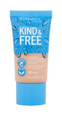 Увлажняющая основа для макияжа Rimmel Kind & Free, 30 мл цена и информация | Пудры, базы под макияж | pigu.lt