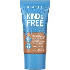 Drėkinamasis makiažo pagrindas Rimmel Kind & Free, 30 ml kaina ir informacija | Makiažo pagrindai, pudros | pigu.lt