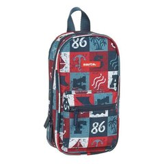 Пенал-рюкзак Safta, розовый (33 предмета) цена и информация | Школьные рюкзаки, спортивные сумки | pigu.lt