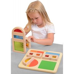 Vaivorykštės blokų rinkinys Pažvelkite į pasaulį Masterkidz spalvomis kaina ir informacija | Žaislai kūdikiams | pigu.lt
