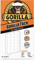 Lipnūs dvipusiai tvirtinimo kvadratėliai Gorilla Tack, 56g kaina ir informacija | Kanceliarinės prekės | pigu.lt