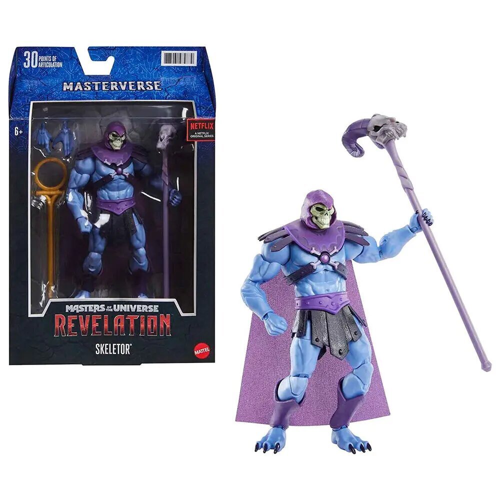 Masters of the Universe - Revelation Skeletor figūrėlė 18cm kaina ir informacija | Žaislai berniukams | pigu.lt