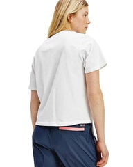 Футболка женская Tommy Hilfiger Jeans, белая цена и информация | Женские блузки, рубашки | pigu.lt
