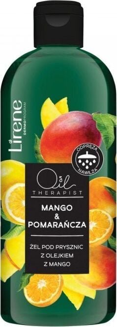 Dušo želė su mango aliejumi Lirene, 400 ml kaina ir informacija | Dušo želė, aliejai | pigu.lt