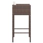 vidaXL Baro kėdės su pagalvėlėmis, 2vnt., ruda kaina ir informacija | Virtuvės ir valgomojo kėdės | pigu.lt