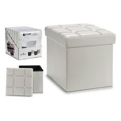 Пуф - ящик для хранения Polyskin, 31 x 31 x 31 см, белый цена и информация | Ящики для вещей | pigu.lt