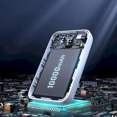 Банк питания Joyroom 10000мАч 20Вт Power Delivery Quick Charge беспроводное зарядное устройство Qi 15W для iPhone, совместимое с MagSafe, черное (JR-W020) цена и информация | Зарядные устройства Power bank | pigu.lt