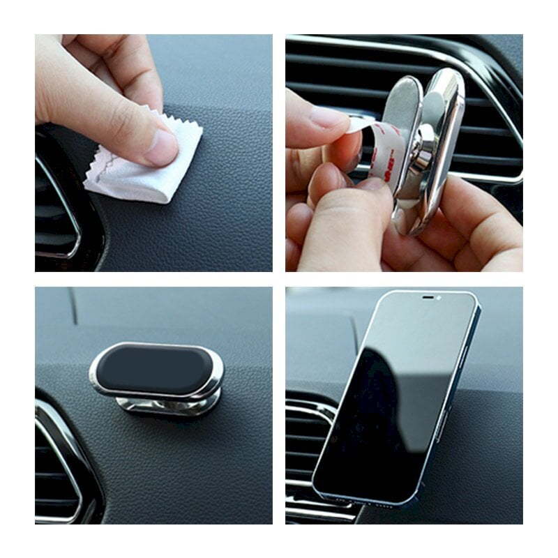 Joyroom Self Adhesive Magnetic Car Dashboard Mount Silver (JR-ZS227) kaina ir informacija | Telefono laikikliai | pigu.lt