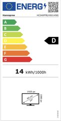 Hannspree HC240PFB kaina ir informacija | Monitoriai | pigu.lt