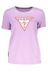 Marškinėliai moterims Guess Jeans W1YI1BI3Z11, violetiniai kaina ir informacija | Marškinėliai moterims | pigu.lt