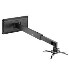 Maclean MC-945 Wall Mount Holder for Short Distance Video Projector Bracket 360° Rotatable 15kg цена и информация | Аксессуары для проекторов | pigu.lt