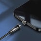 Joyroom magnetic USB - Lightning charging cable 2,4A, 1,2m (S-1224X2 L black) kaina ir informacija | Laidai telefonams | pigu.lt